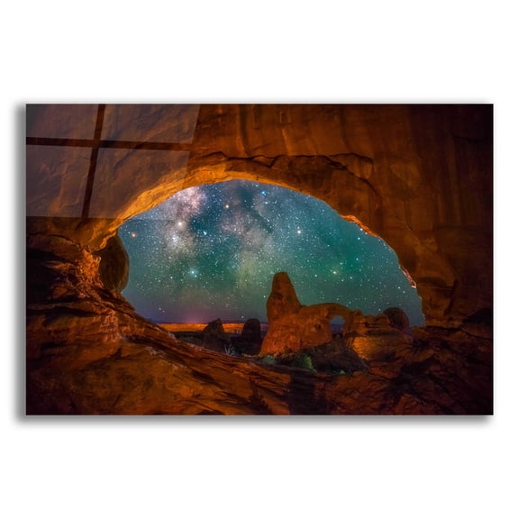 Epic Art 'Window to the Heavens - Arches National Park' by Darren White, Acrylic Glass Wall Art, 16"x12"