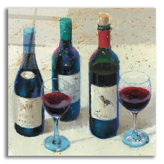 Epic Art 'Wine Bouquet Light' by James Wiens, Acrylic Glass Wall Art, 12"x12"