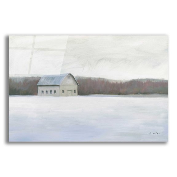 Epic Art 'Winter Barn' by James Wiens, Acrylic Glass Wall Art, 16"x12"