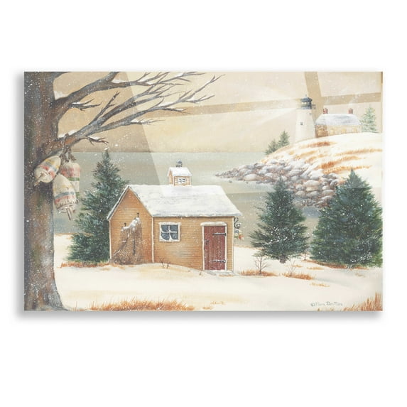 Epic Art 'Winter Light' by Pam Britton, Acrylic Glass Wall Art, 16"x12"