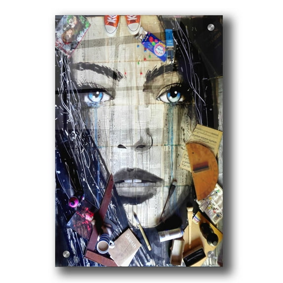 Epic Art 'Winter Song Studio' by Loui Jover, Acrylic Glass Wall Art, 24"x36"