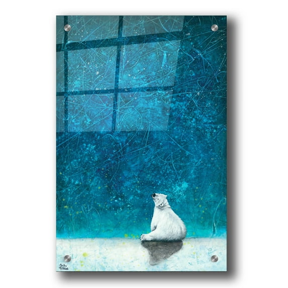 Epic Art 'Wishing on Stars' by Britt Hallowell, Acrylic Glass Wall Art, 24"x36"