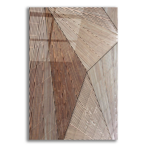 Epic Art 'Wooden Structure' by Design Fabrikken, Acrylic Glass Wall Art, 12"x16"