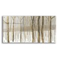 thumbnail image 1 of Epic Art 'Woods in Winter Gold' by Katherine Lovell, Acrylic Glass Wall Art, 48"x24", 1 of 3