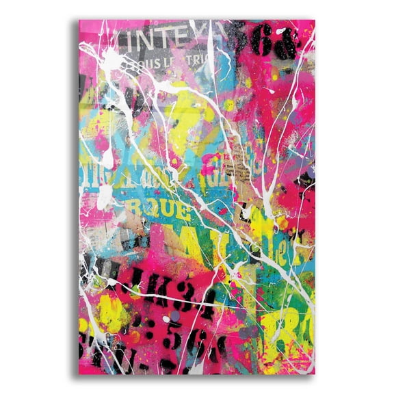 Epic Art 'Words as Brushstrokes' by David Drioton, Acrylic Glass Wall Art, 12"x16"