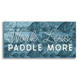 thumbnail image 1 of Epic Art 'Work Less, Paddle More' by Yass Naffas Designs, Acrylic Glass Wall Art, 24"x12", 1 of 8