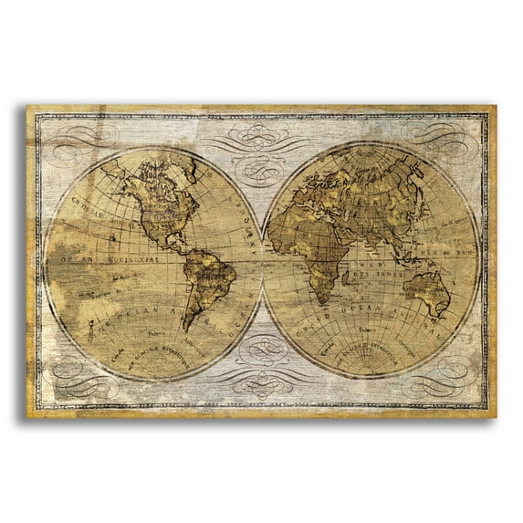 Epic Art 'Worldwide I' by James Wiens, Acrylic Glass Wall Art, 24"x16"