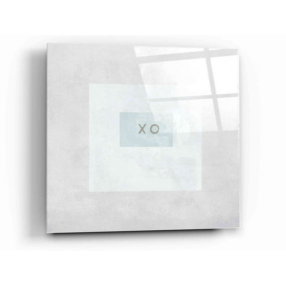 Epic Art 'XO Box' by Linda Woods, Acrylic Glass Wall Art, 12"x12"