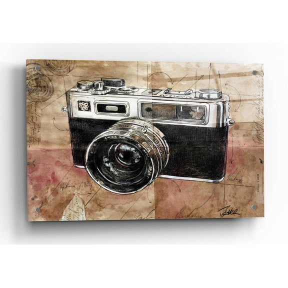 Epic Art 'Yashica' by Loui Jover, Acrylic Glass Wall Art, 24"x36"