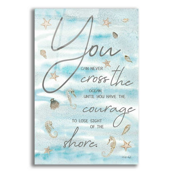 Epic Art 'You Can Never...' by Cindy Jacobs, Acrylic Glass Wall Art, 16"x24"