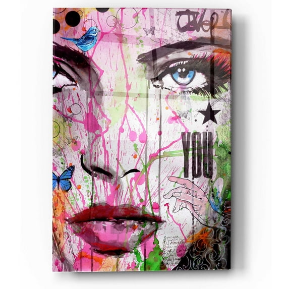 Epic Art 'You' by Loui Jover, Acrylic Glass Wall Art, 12"x16"