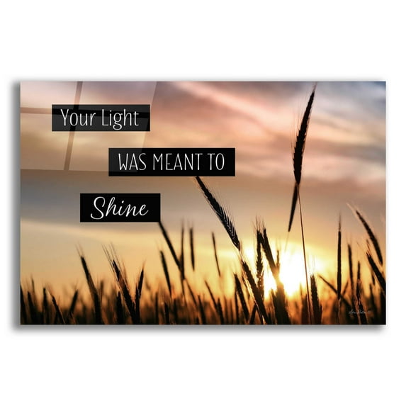 Epic Art 'Your Light' by Lori Deiter Acrylic Glass Wall Art, 16"x12"