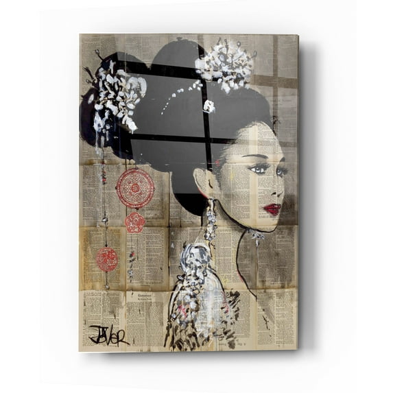 Epic Art 'Yu' by Loui Jover, Acrylic Glass Wall Art, 24"x36"