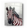 thumbnail image 1 of Epic Art 'Zebra, Red Love Hearts' by Fab Funky Acrylic Glass Wall Art, 24"x36", 1 of 3