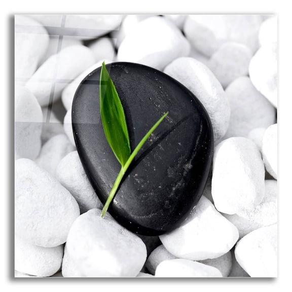 Epic Art 'Zen Stone' by Photoinc Studio, Acrylic Glass Wall Art, 12"x12"