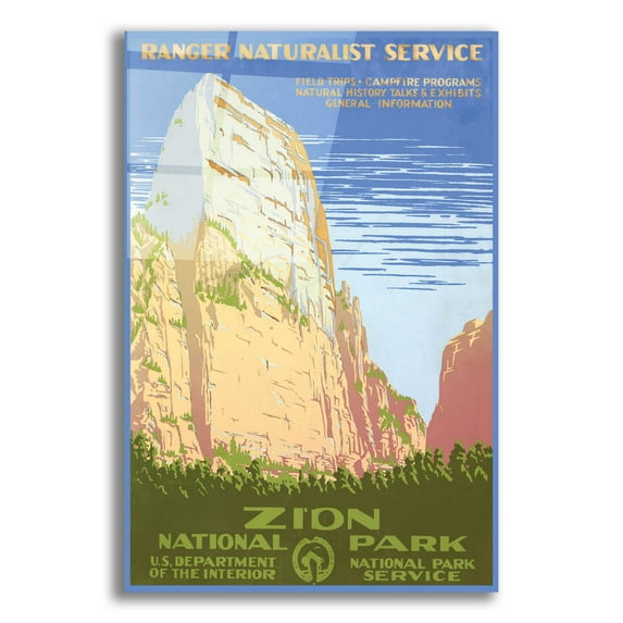 Epic Art 'Zion National Park' by Stellar Design Studio, Acrylic Glass Wall Art, 12"x16"