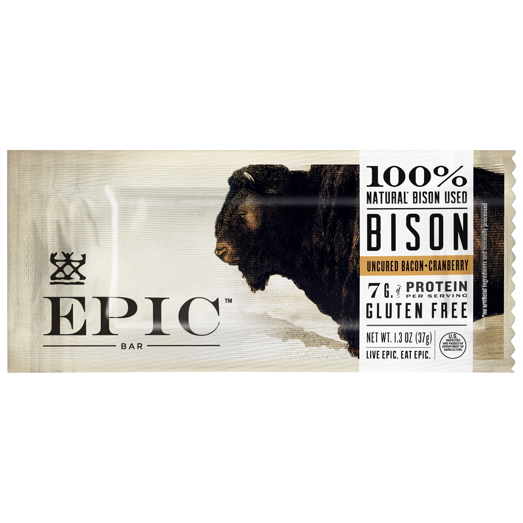 Epic - Bar - Bison - Uncured Bacon - Cranberry , 1.3 oz