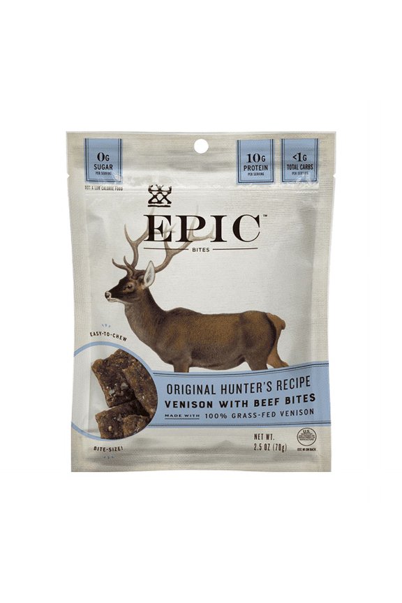 , Bar, Bites, Venison, Size 2.5 oz, (Pack of 8)