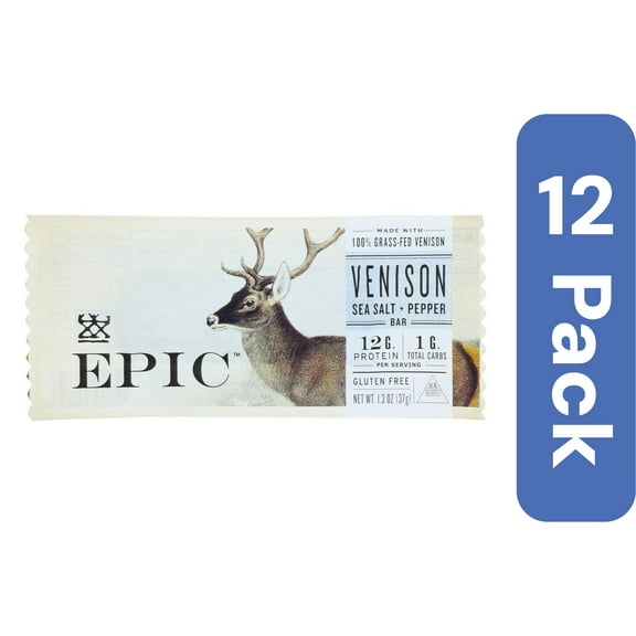 Epic Bar Venison Sausage 1.3 oz (Pack Of 12)