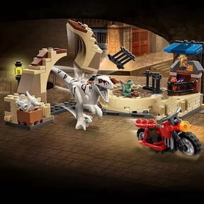 Epic Clash! Indominus Rex vs. Ankylosaurus Dinosaur World Park Building Blocks – Action Assembly Toy Set