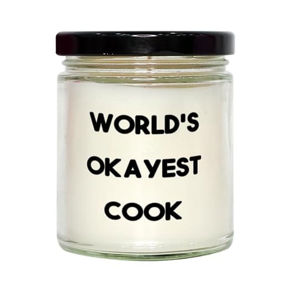 Epic Cook Scent Candle, World's Okayest Cook, Sarcasm Gifts for Coworkers from Coworkers, Birthday Gifts, Scented Candles, Candle Gift Set, Gift for her, Aromatherapy Candles, Soy Candles