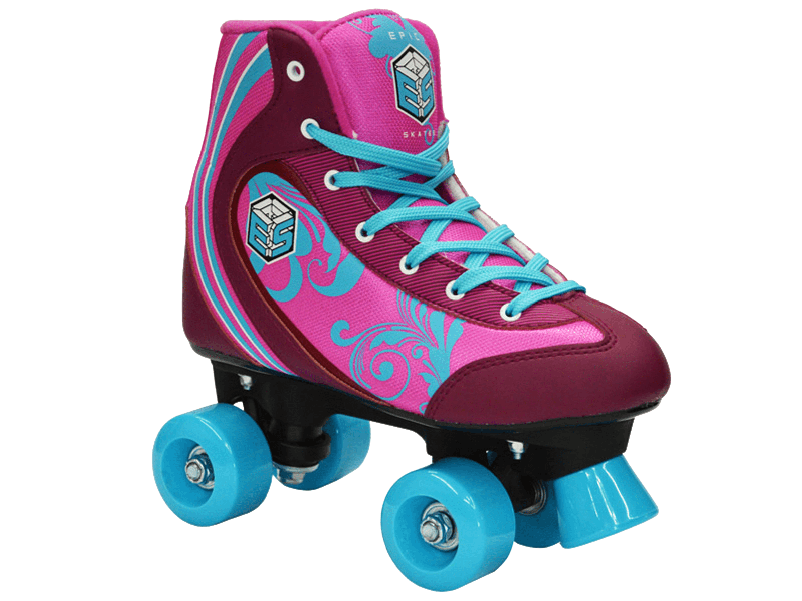 Epic Cotton Candy Kids Quad Roller Skates