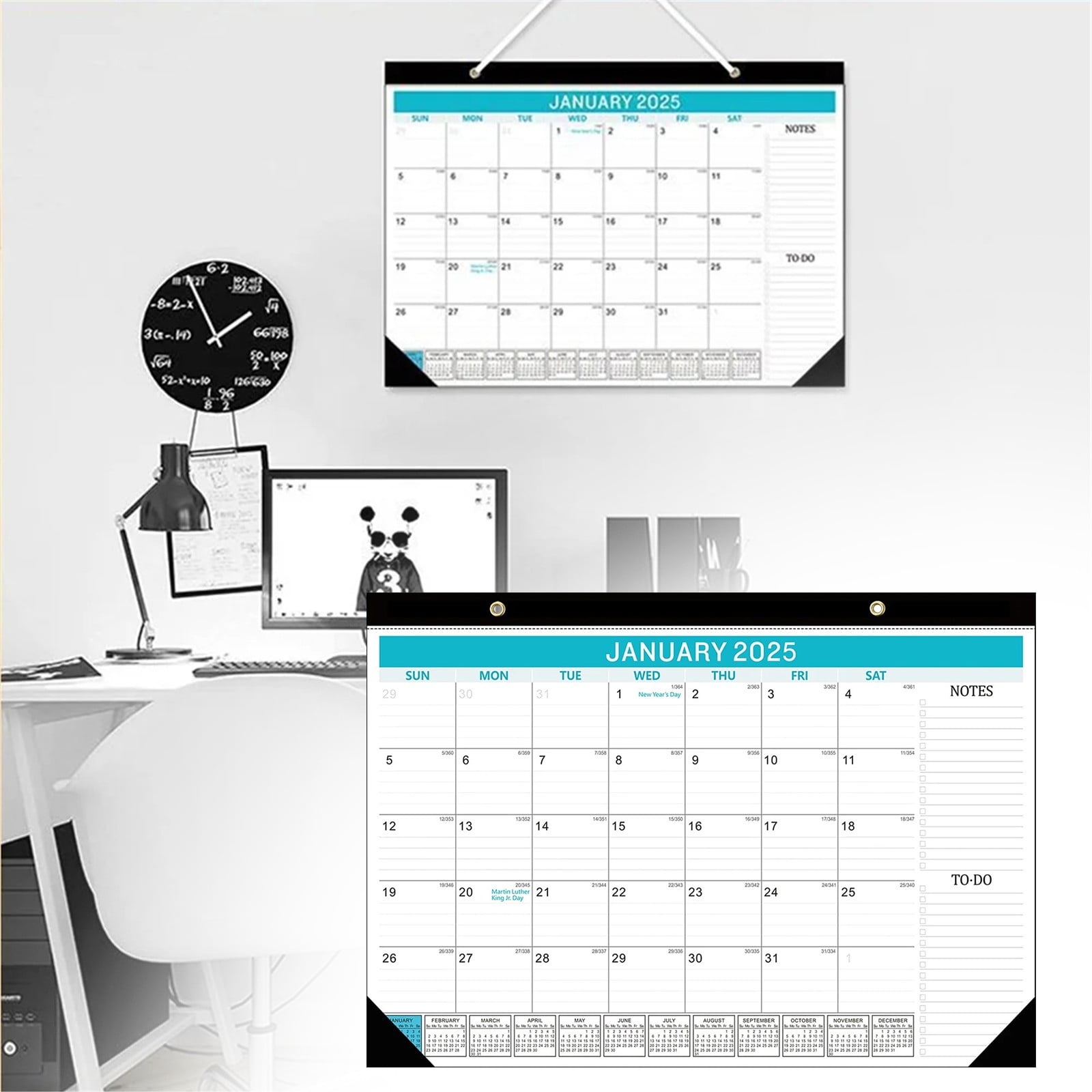Epic Daily Deal! MASLVO Desk Calendar 2025,Desk Pad Calendar,2025 Desk