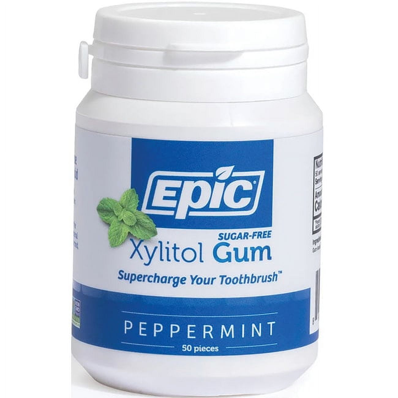 Epic Dental Xylitol Gum Peppermint 50 Ct