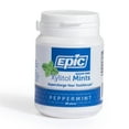 thumbnail image 1 of Epic Xylitol Mints - Sugar Free & Aspartame Free Mints Sweetened w/Xylitol for Dry Mouth & Gum Health (Peppermint, 180-Piece Bottle), 1 of 5