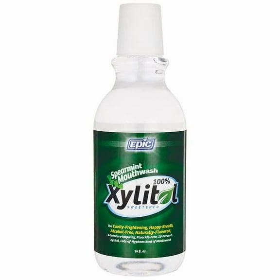 Epic Dental Xylitol Sweetened Spearmint Mouthwash 16 fl oz Liq