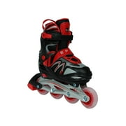 Epic Drift Adjustable Inline Roller Skates w/LED Light Up Wheels