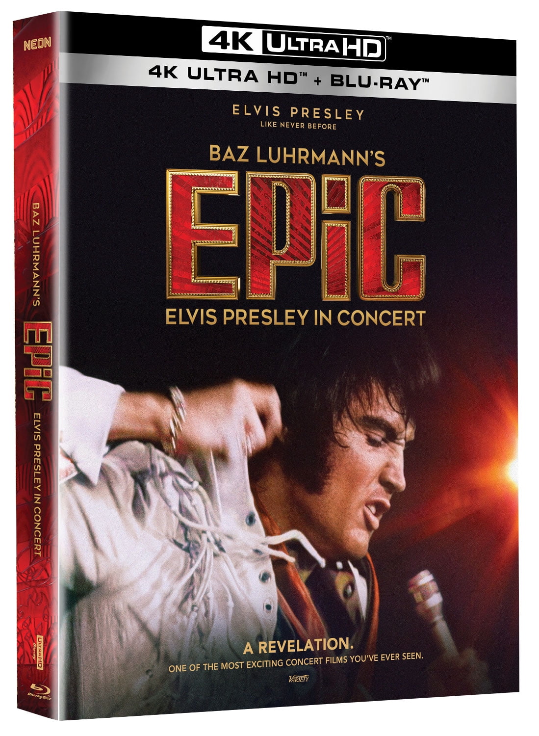 Epic: Elvis Presley In Concert (4K Ultra HD + Blu-ray) Decal - Neon, Documentary