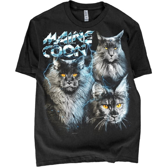 Epic Exotic Cats Graphic T-Shirt Comfort Colors - Retro 80s 90s Glam Heavy Metal Style for Cat Lovers