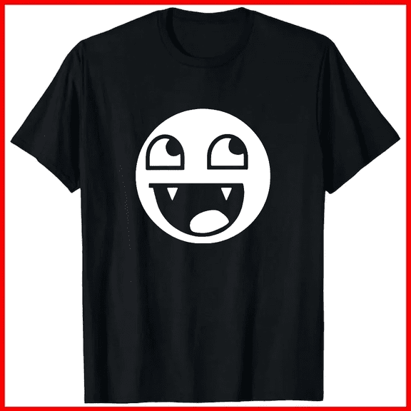 Epic Face Vampire Y2K Streetwear Cotton Graphic Aesthetic Unisex T-Shirt V70031, up to size 5XL