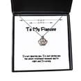 thumbnail image 1 of Epic Fiancee Gifts, I'm not ignoring you, I'm just giving you the silent, Cute Holiday Crown Pendant Necklace Gifts For , , Funny fiancee gifts, Funny engagement gifts, Funny wedding gifts, Bride to, 1 of 5