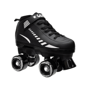 Epic Galaxy Elite Black Quad Roller Skates Package - Size 2