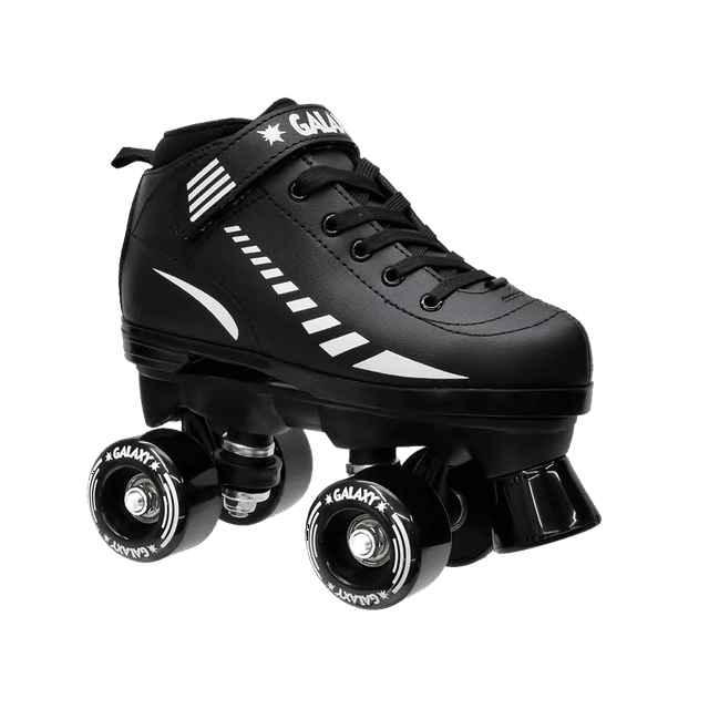 Epic Galaxy Elite Black Quad Roller Skates, Size 2