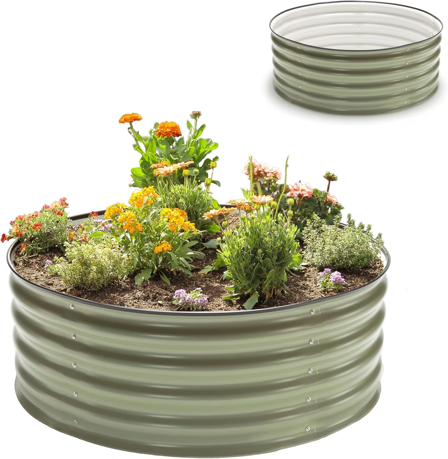 Epic Gardening 5-in-1 Galvanized Raised Garden Bed Kit, 29