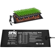 Epic Gardening Seedling Heat Mat for Plants, High-Performance 20W Heavy-Duty PVC Heating Mat for Seed Germination, Plant Growth, Fermentation