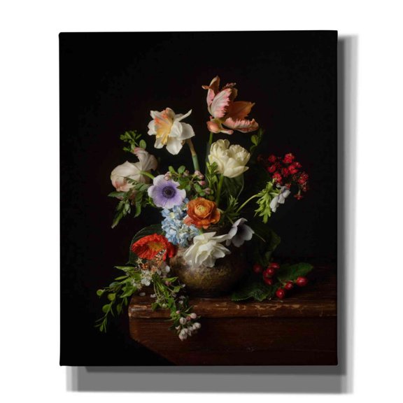 Epic Graffiti 'A Bounty Of Spring Blooms' by Leah McLean Giclee Canvas Wall Art, 20"x24"
