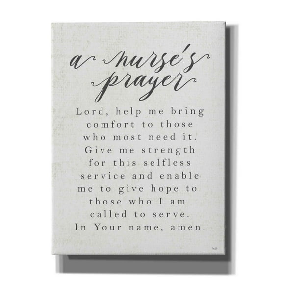 Epic Graffiti 'A Nurse's Prayer' by Lux + Me Designs, Canvas, Wall Art, 12"x16"