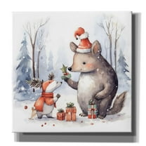 Epic Graffiti 'A Present For You' by The Golden Valley Canvas Wall Art, 26" x 26"