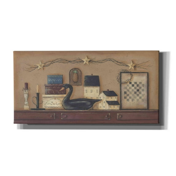 Epic Graffiti 'A Prim Collection' by Pam Britton, Canvas Wall Art, 24"x12"