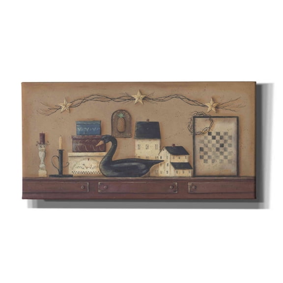 Epic Graffiti 'A Prim Collection' by Pam Britton, Canvas Wall Art, 40"x20"