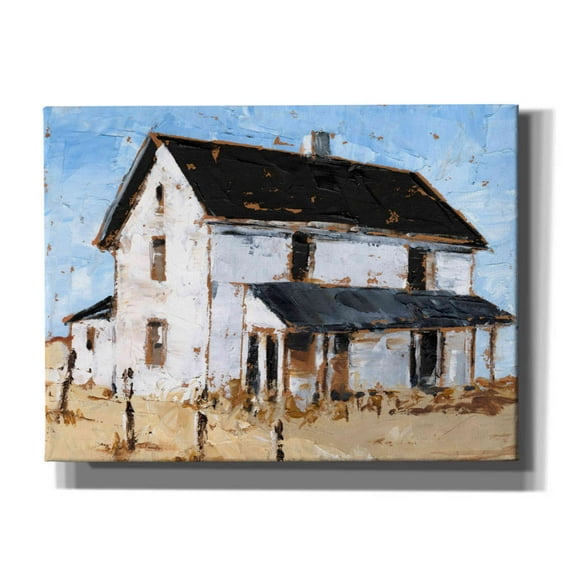 Epic Graffiti 'Abandoned Farmhouse I' by Ethan Harper, Canvas Wall Art, 16"x12"