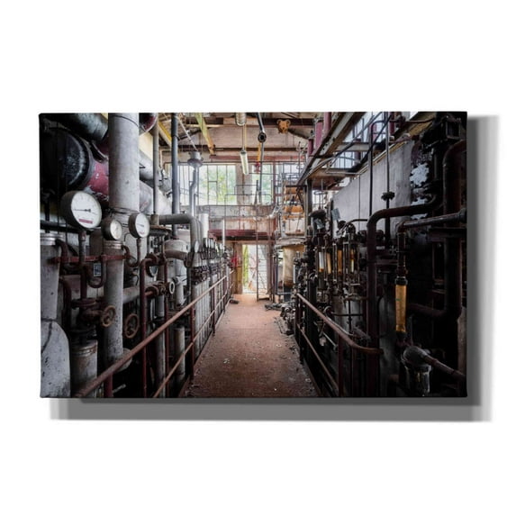 Epic Graffiti 'Abandoned Industry' by Roman Robroek, Canvas Wall Art, 60"x40"