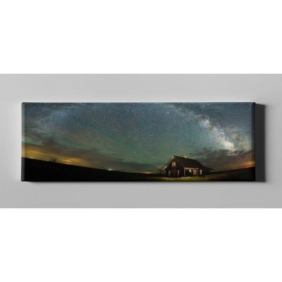Epic Graffiti "Abandoned On The Plains" by Darren White, Giclee Canvas Wall Art - 12" x 36"