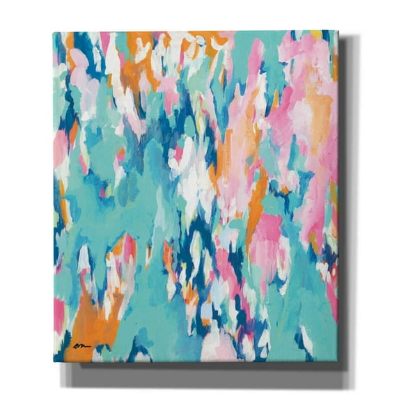 Epic Graffiti 'Abstract Aqua' by Jessica Mingo, Canvas Wall Art, 26"x30"