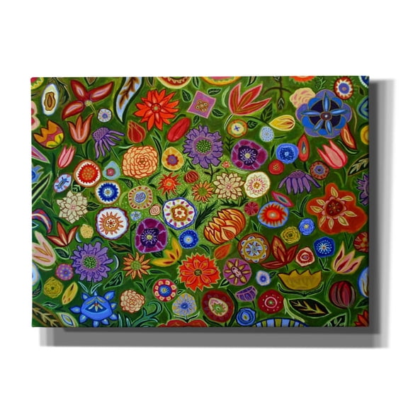 Epic Graffiti 'Abstract Floral' by Catherine A Nolin, Canvas Wall Art, 54"x40"