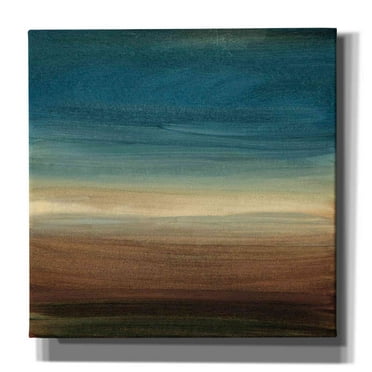 Epic Graffiti 'Abstract Horizon IV' by Ethan Harper Canvas Wall Art, 18"x18"